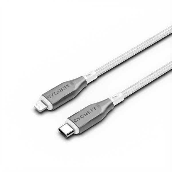 CYGNETT Lightning to USB-C Cable 2M - White