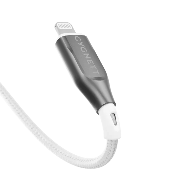 CYGNETT Lightning to USB-C Cable 2M - White - Image 3
