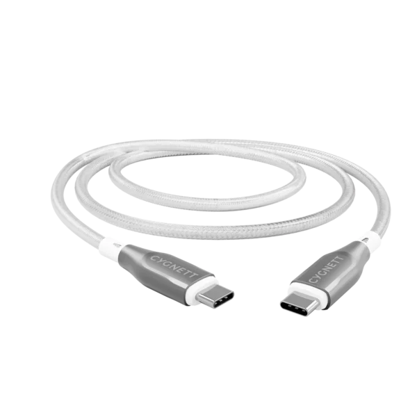 CYGNETT USB-C to USB-C Cable 2M – White - Image 2