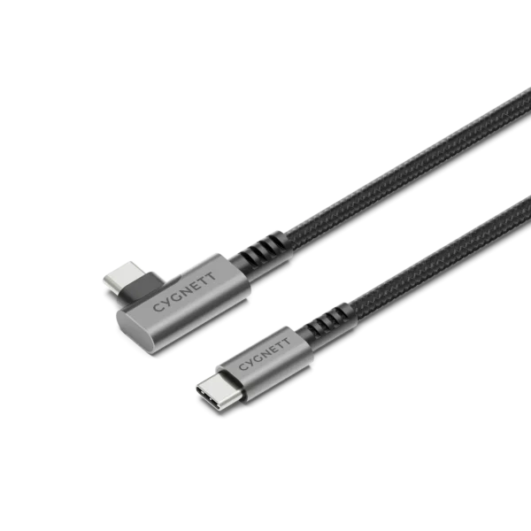 CYGNETT Right Angle USB-C to USB-C Cable - 1M