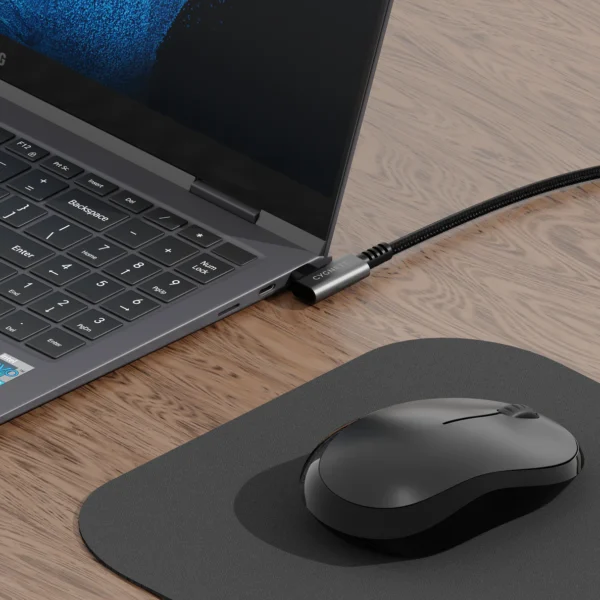 CYGNETT Right Angle USB-C to USB-C Cable - 1M - Image 3
